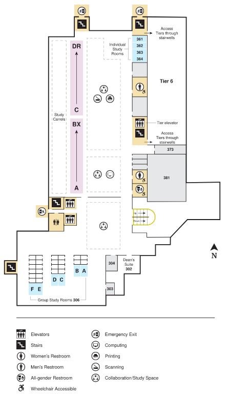 Parks Library Floor 3 Plan - University Library