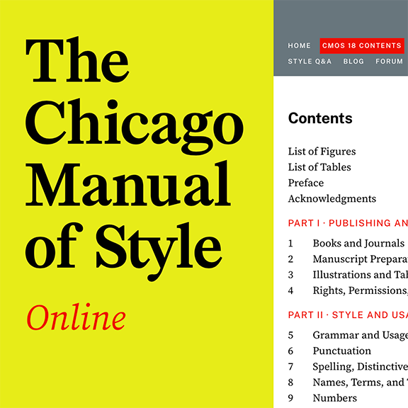 The Chicago Manual of Style online